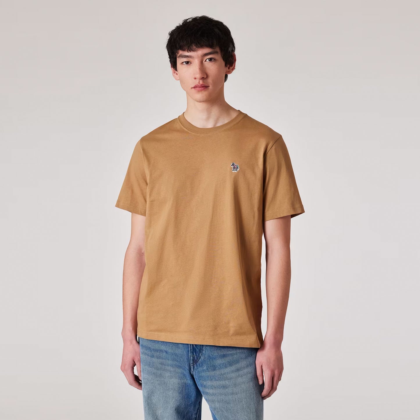 Paul Smith Organic Cotton Zebra T-Shirt Toffee Brown