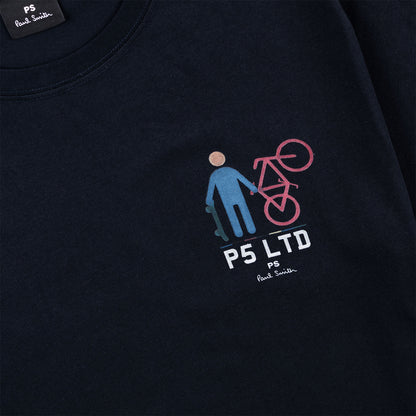 Paul Smith P5 Ltd Bike T-Shirt Very Dark Navy