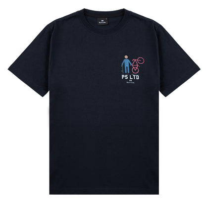 Paul Smith P5 Ltd Bike T-Shirt Very Dark Navy