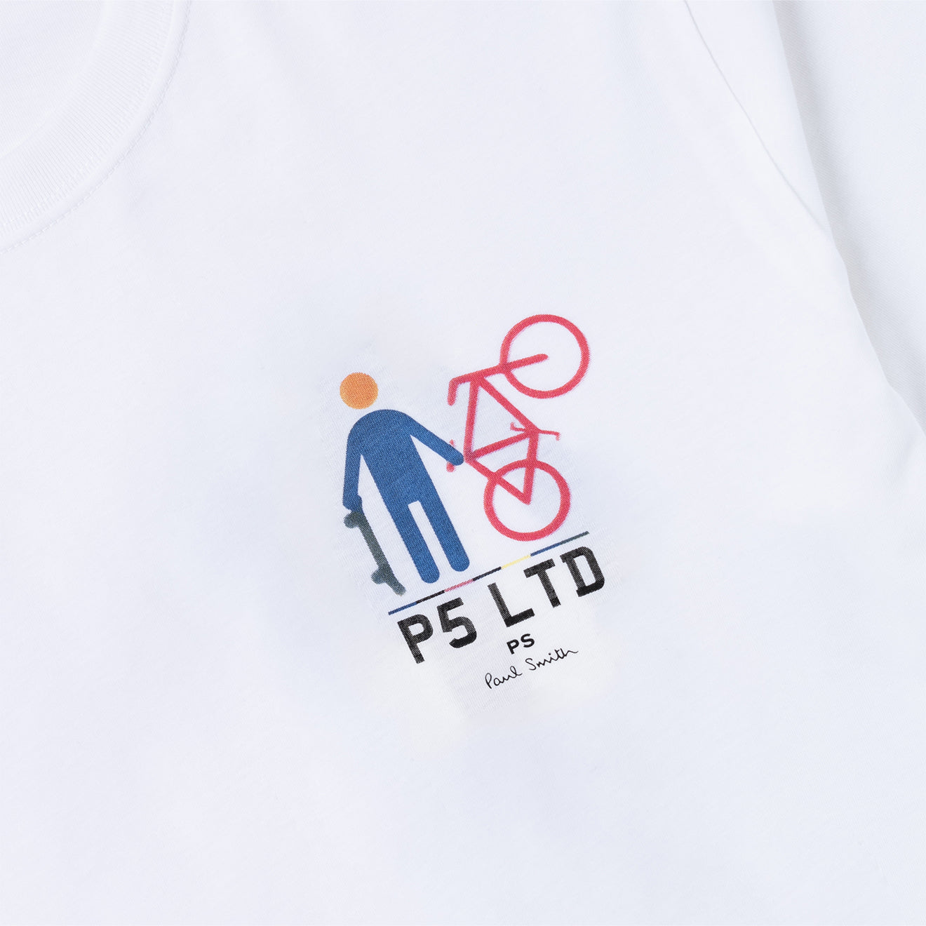 Paul Smith P5 Ltd Bike T-Shirt White