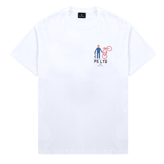 Paul Smith P5 Ltd Bike T-Shirt White