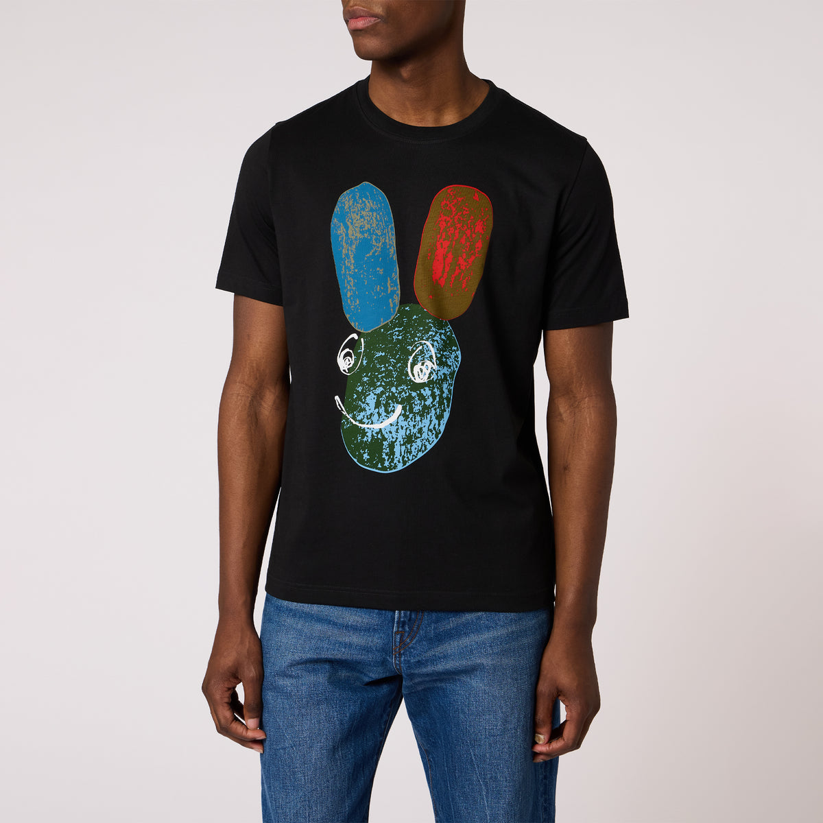 Paul Smith Pebble Bunny Reg Fit T-Shirt Black