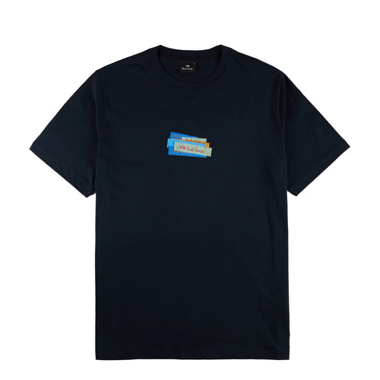 Paul Smith Printed T-Shirt Navy - The Sporting Lodge