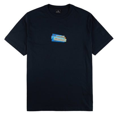 Paul Smith Printed T-Shirt Navy
