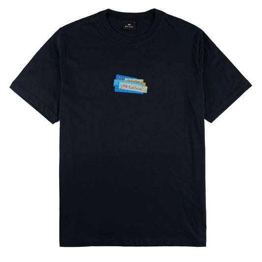 Paul Smith Printed T-Shirt Navy