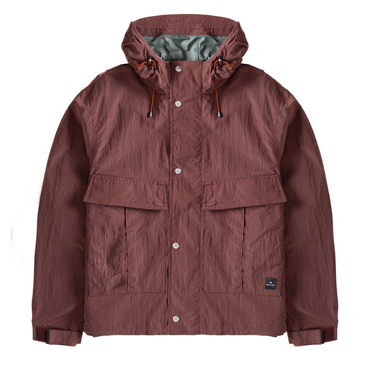 Paul Smith Recycled-Nylon Ripstop Showerproof Jacket Bubblegum / Raspberry