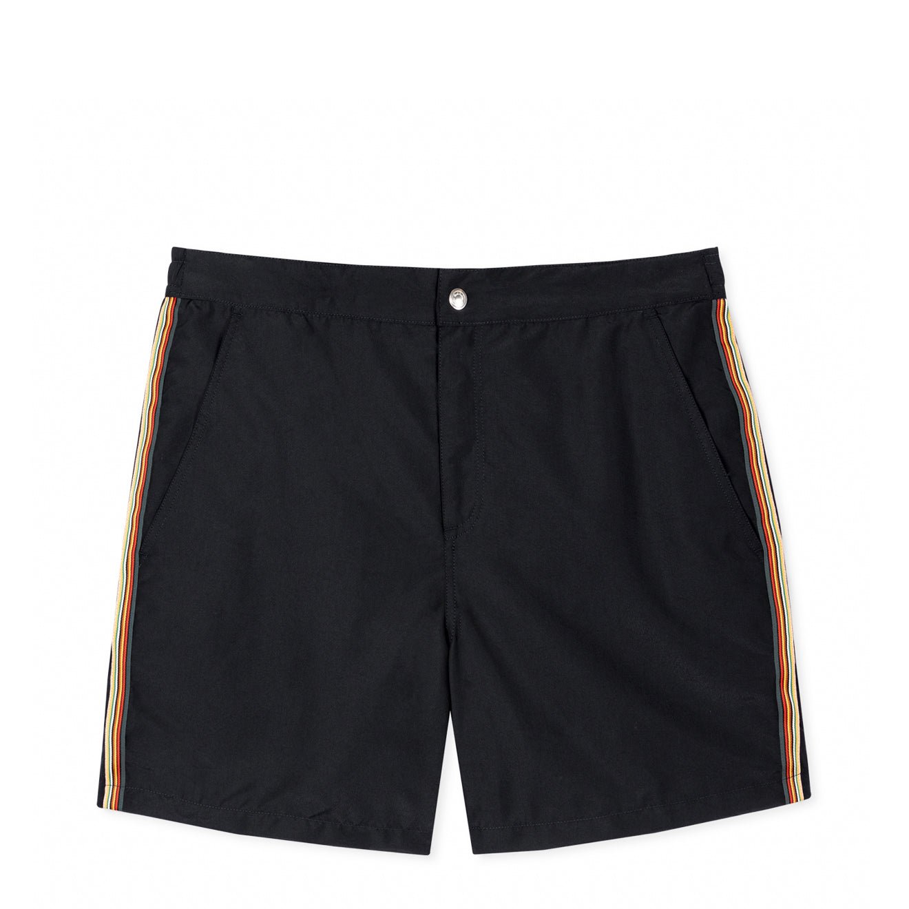 Paul Smith Recycled - Polyester Signature Stripe Swim Shorts Black
