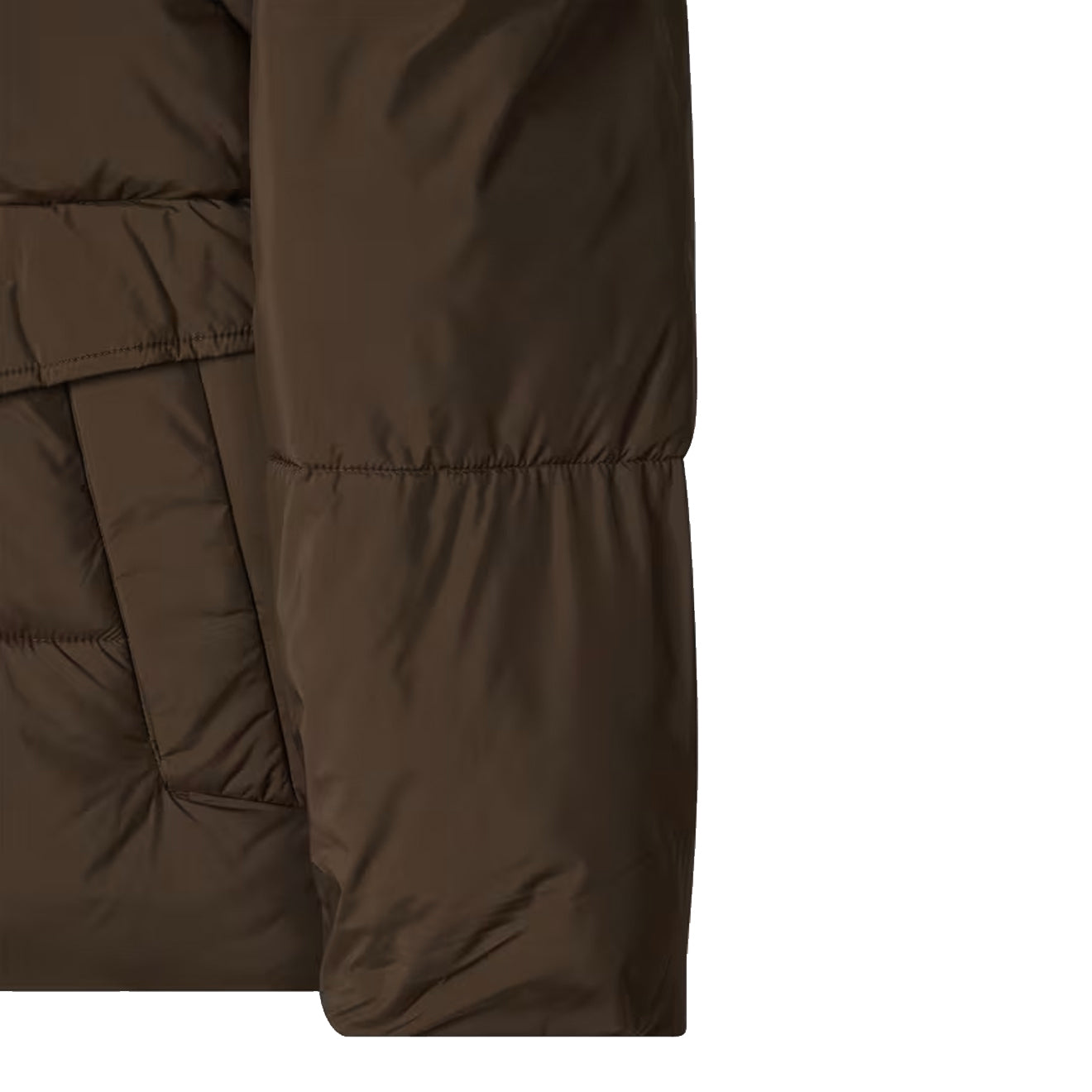 Paul Smith Recycled Polyester Hooded Puffer Jacket Brown