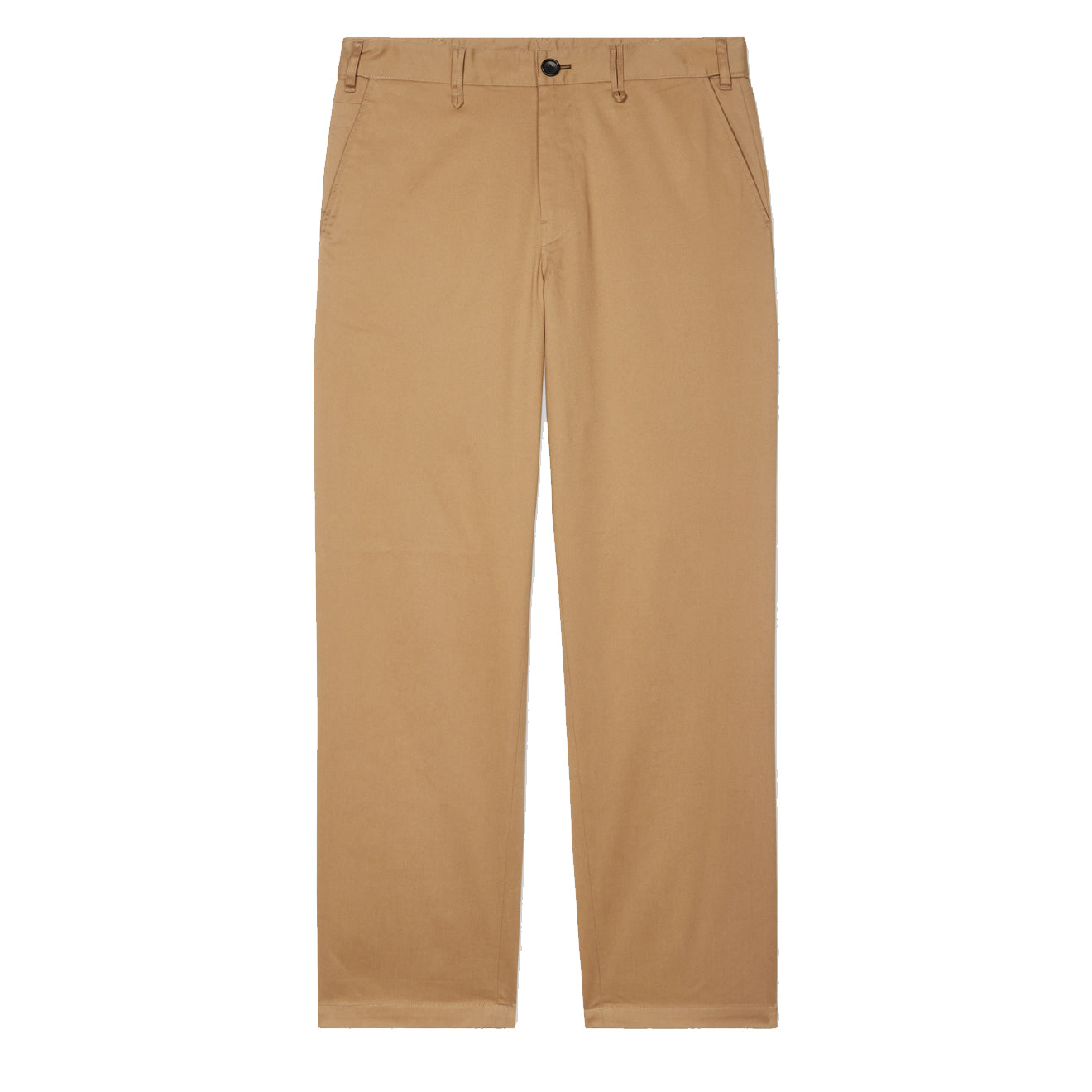 Paul Smith Relaxed-Fit Tan Stretch-Cotton Sateen Trousers Tan