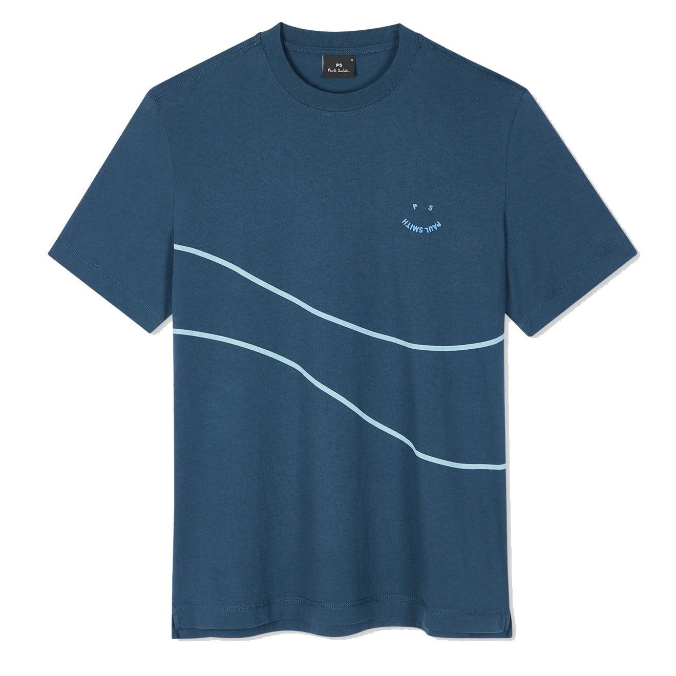 Paul Smith S/S Tshirt PS Happy Wave Inky Blue