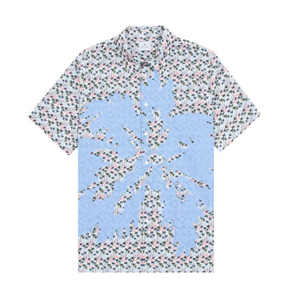 Paul Smith S/S Casual Fit Shirt Palm Detail White - The Sporting Lodge