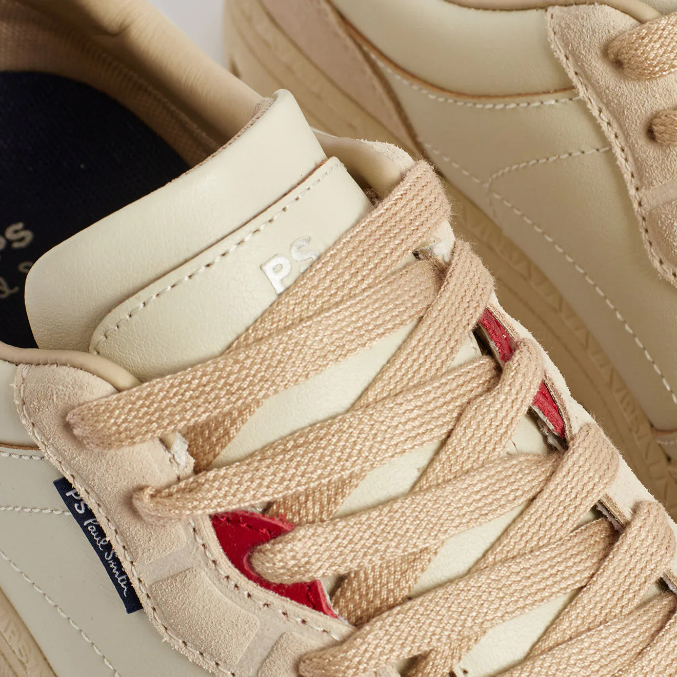 Paul Smith Shoe Ellis White Green Tab White - The Sporting Lodge