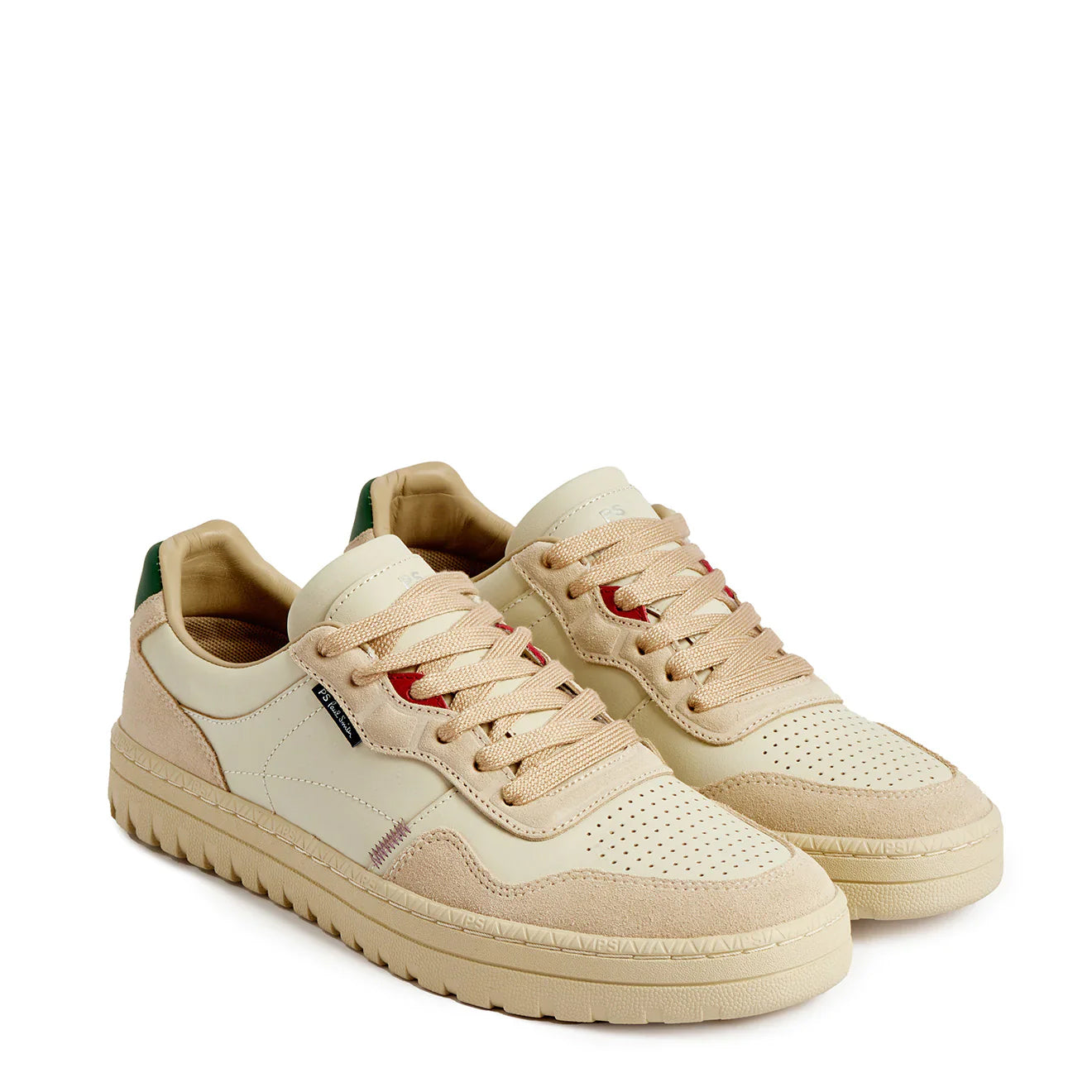 Paul Smith Shoe Ellis White Green Tab White - The Sporting Lodge