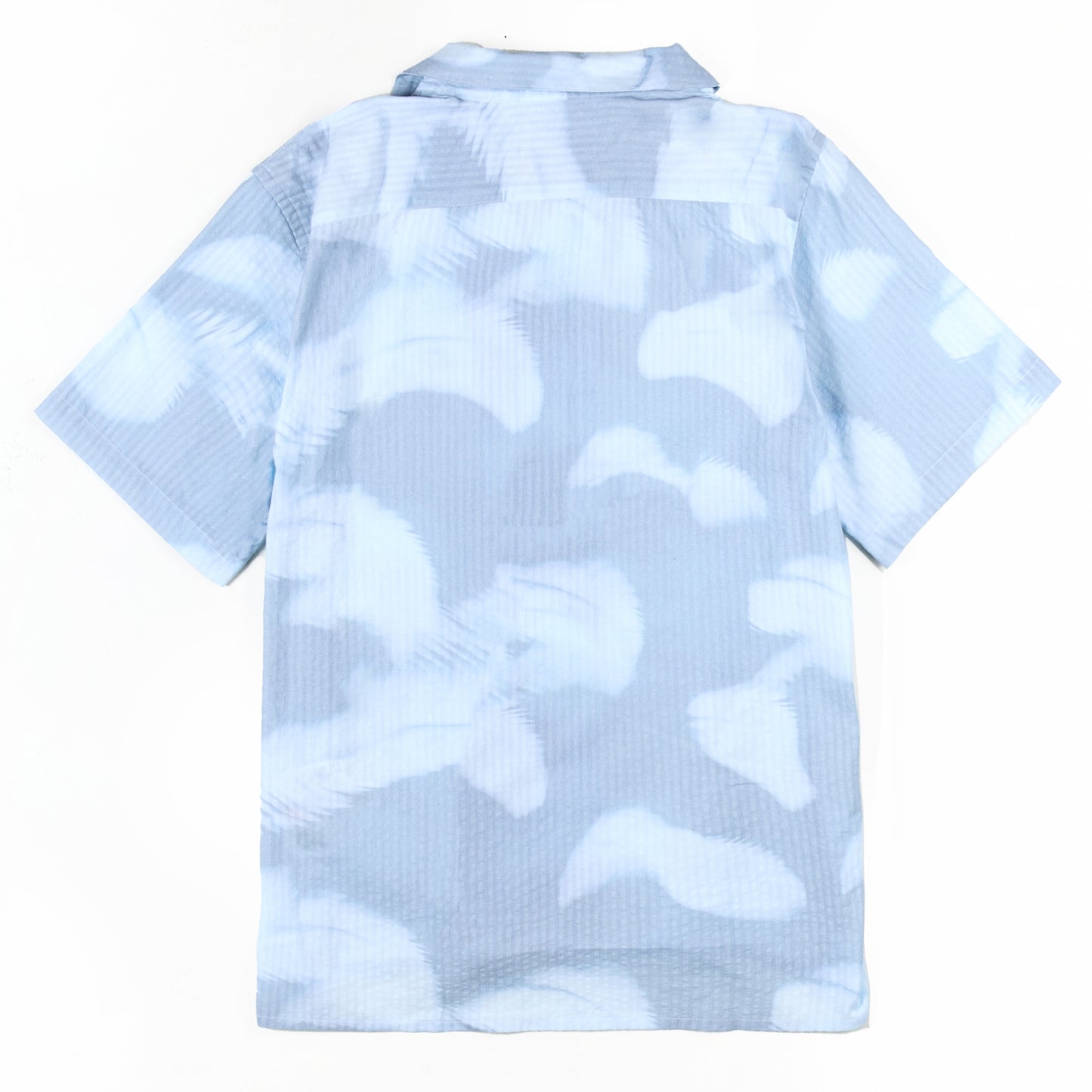 Paul Smith Palm Shadow Short-Sleeve Shirt Light Blue