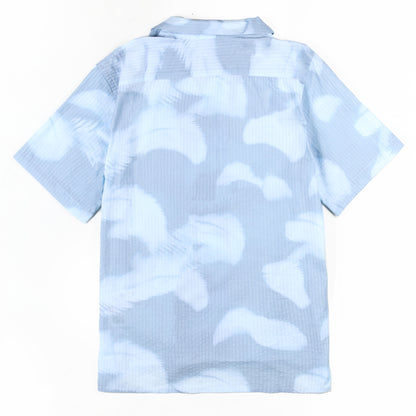 Paul Smith Palm Shadow Short-Sleeve Shirt Light Blue