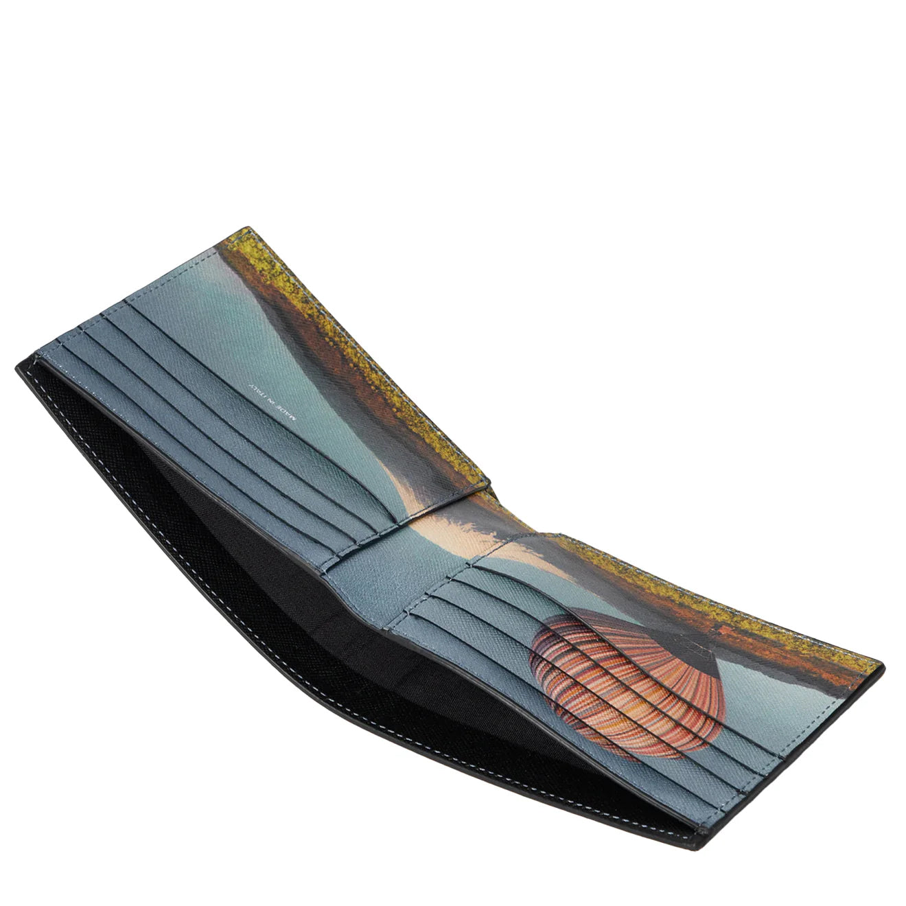 Paul Smith Signature Stripe Balloon Mount Fuji Interior Billfold Wallet Black - The Sporting Lodge