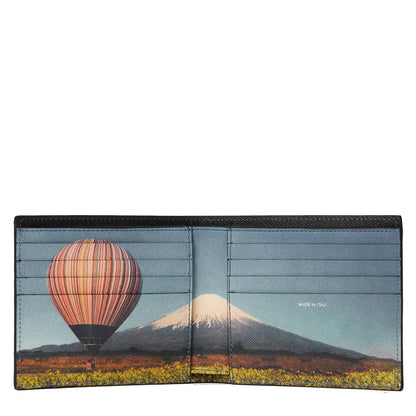 Paul Smith Signature Stripe Balloon Mount Fuji Interior Billfold Wallet Black - The Sporting Lodge