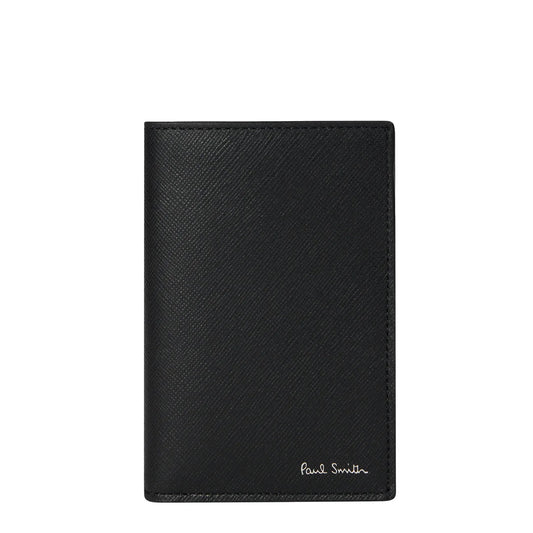 Paul Smith Signature Stripe Balloon Mount Fuji Interior Credit Card Wallet Black - The Sporting Lodge