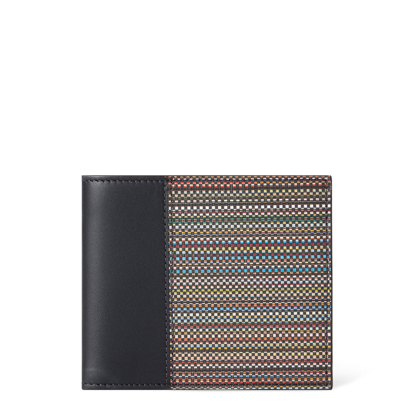 Paul Smith Signature Stripe Coated Canvas Billfold Wallet Black