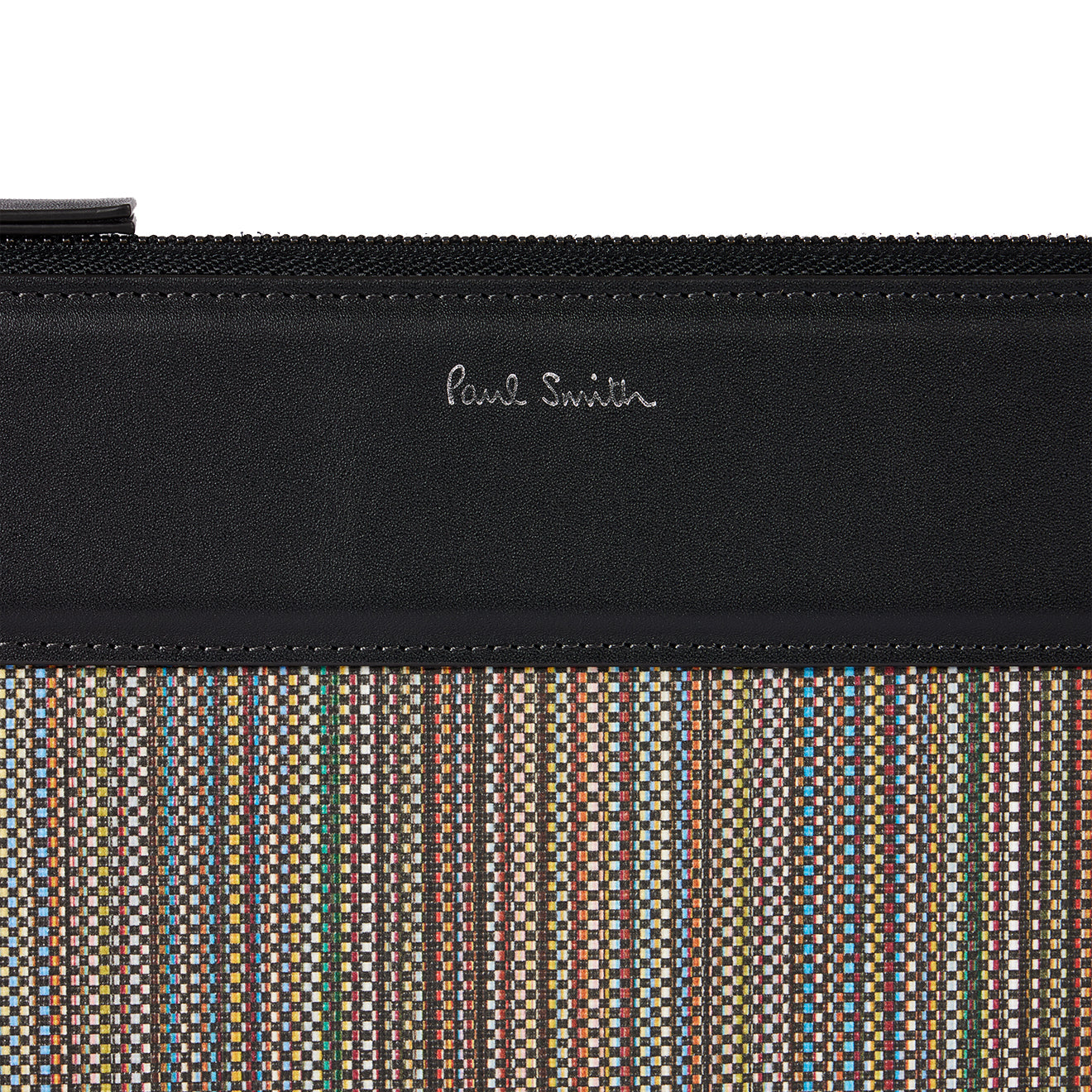 Paul Smith Signature Stripe Coated Canvas Document Case Multicolour