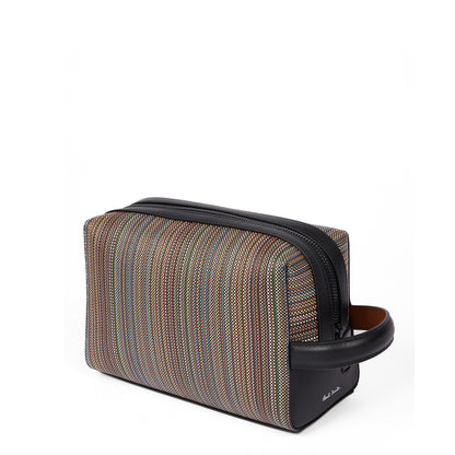 Paul Smith Signature Stripe Coated Canvas Wash Bag Multicolour