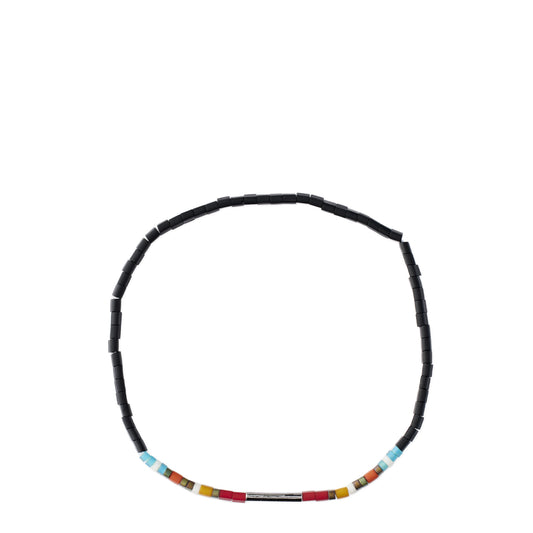 Paul Smith Signature Stripe Flat Bead Bracelet Black