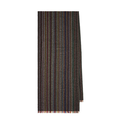 Paul Smith Signature Stripe Merino Wool Scarf Multicolour
