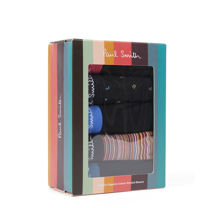 Paul Smith Signature Stripe Mixed Boxer Briefs Five Pack Red / Green / Black / Blue Multicolour