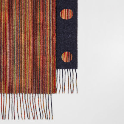 Paul Smith Signature Stripe Polka Dot Scarf Multicolour