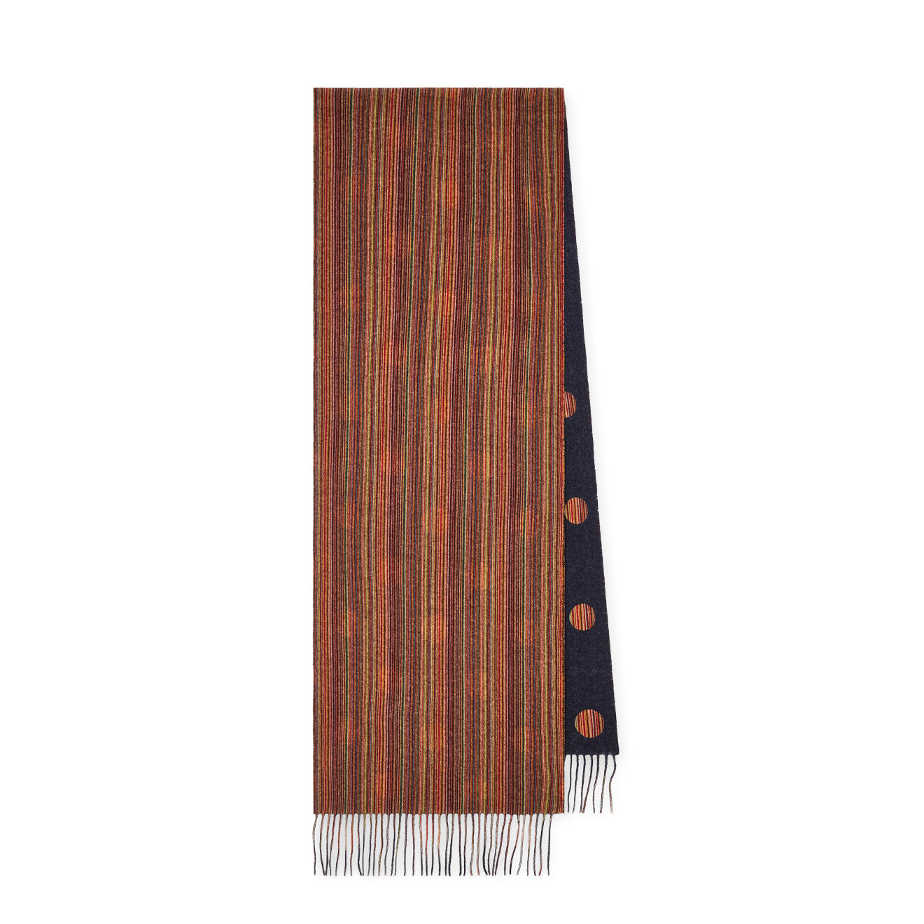 Paul Smith Signature Stripe Polka Dot Scarf Multicolour