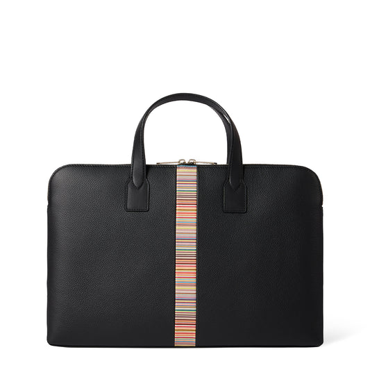 Paul Smith Signature Stripe Slim Folio Black