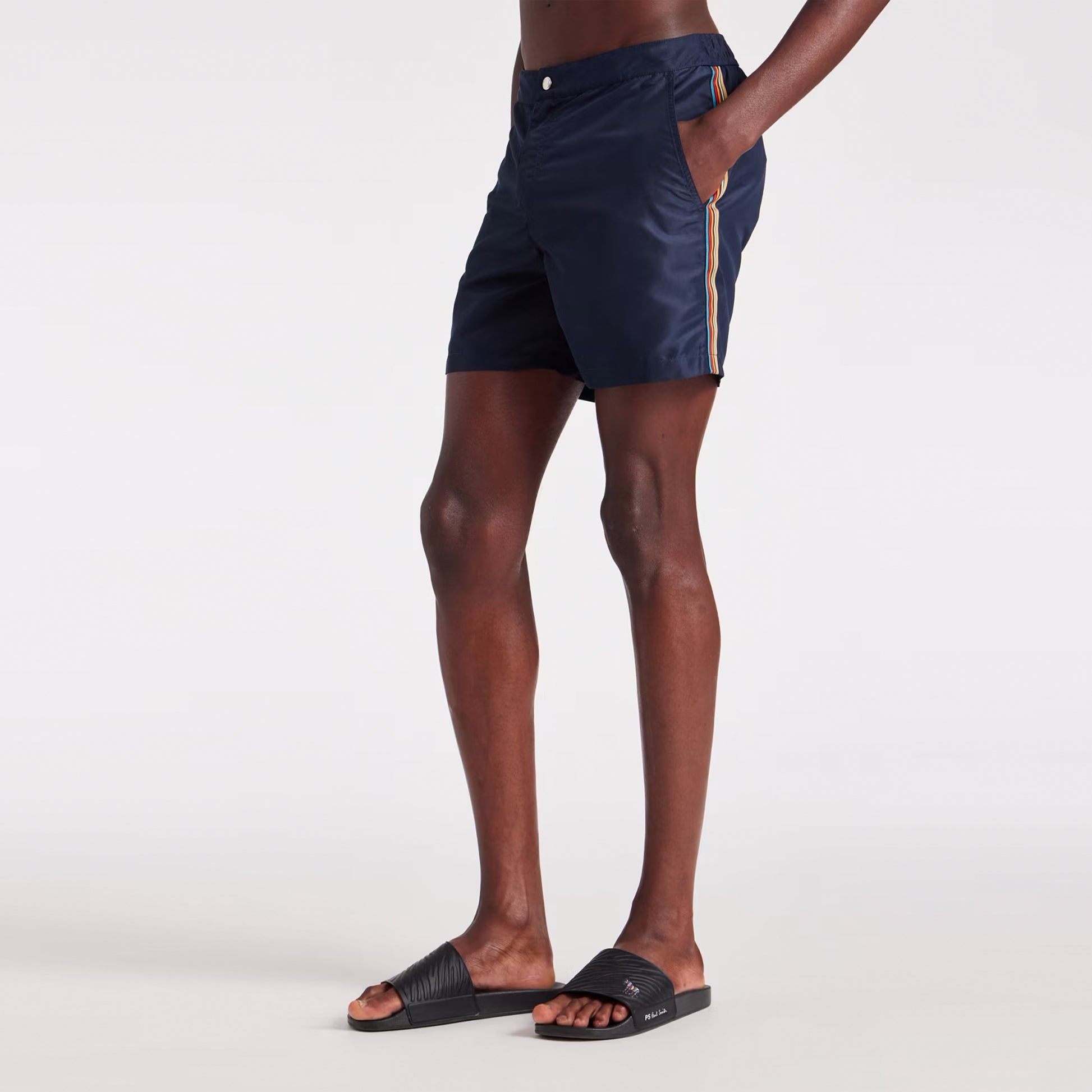 Paul Smith Signature Stripe Swim Shorts Navy - The Sporting Lodge