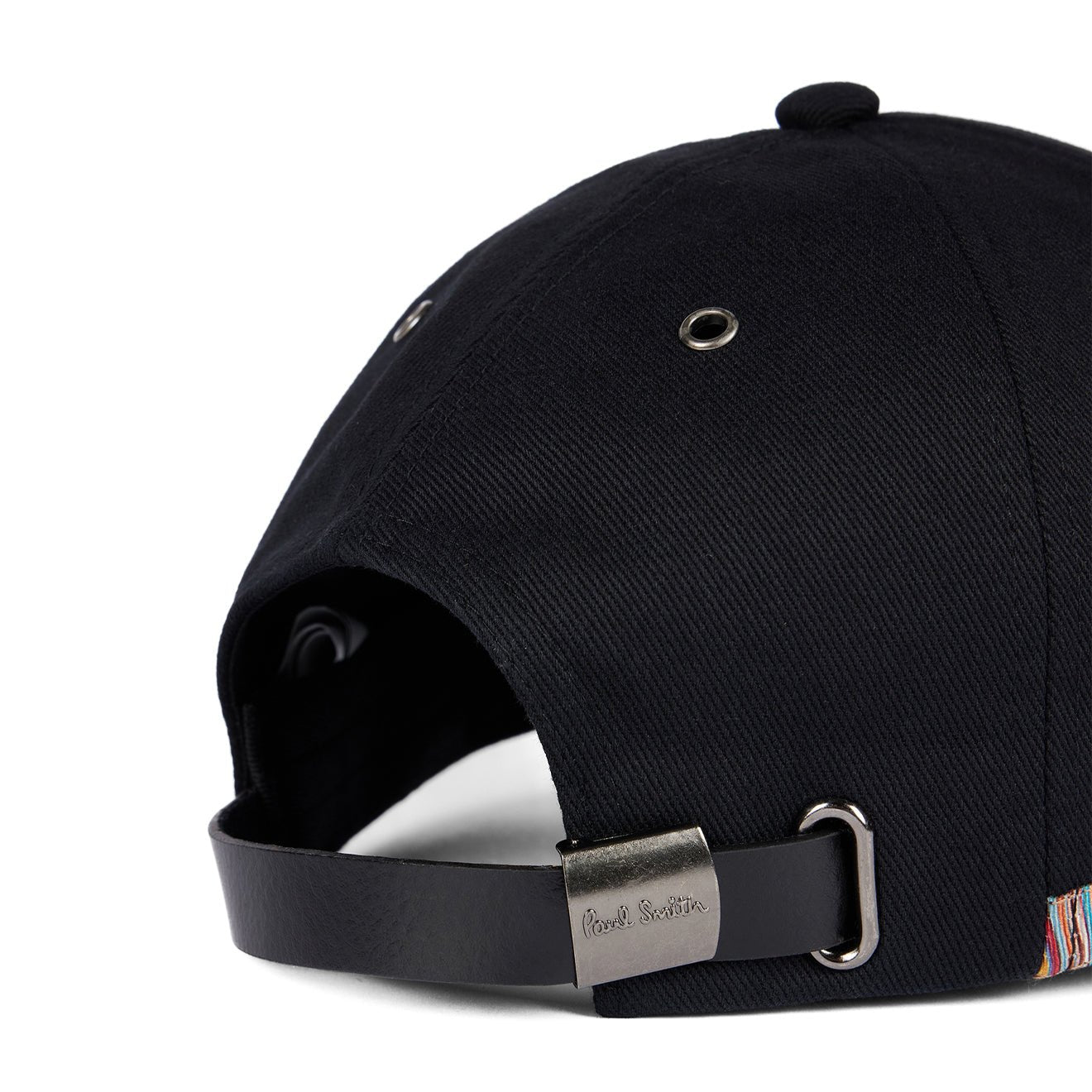 Paul Smith Signature Stripe Trim Baseball Cap Black