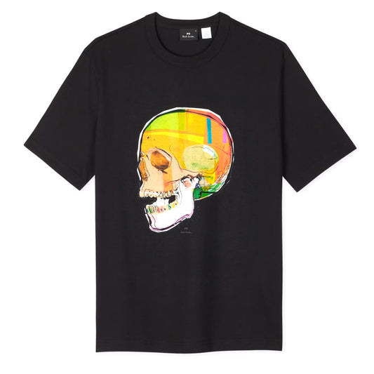 Paul Smith Skull Sketch Print T-Shirt Black