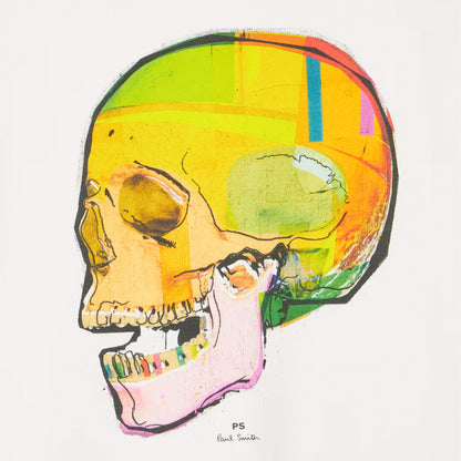 Paul Smith Skull Sketch Print T-Shirt White