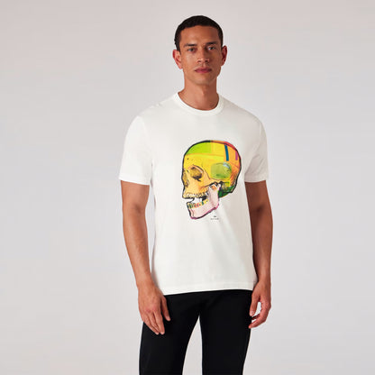 Paul Smith Skull Sketch Print T-Shirt White