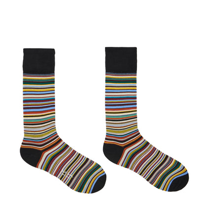 Paul Smith Sock 3 Pack Gold Signature Multicolour