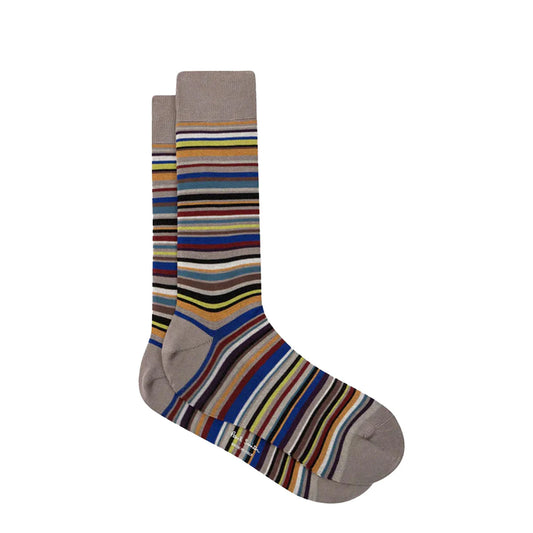 Paul Smith Sock Farley Stripe Slate - The Sporting Lodge