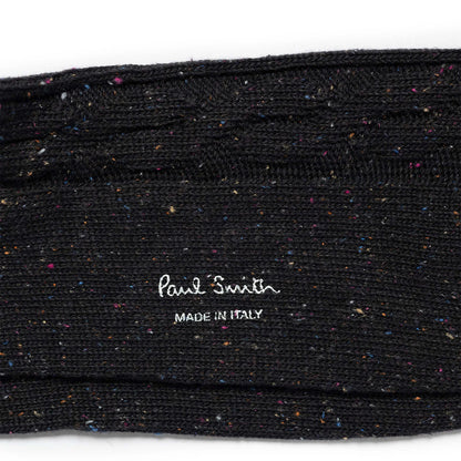 Paul Smith Sock Henry Neps Cable Black - The Sporting Lodge