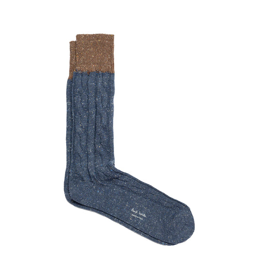 Paul Smith Sock Henry Neps Cable Navy - The Sporting Lodge