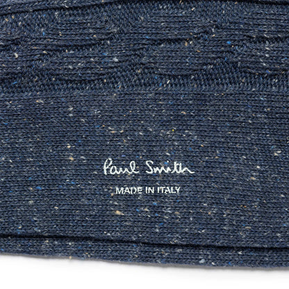 Paul Smith Sock Henry Neps Cable Navy - The Sporting Lodge