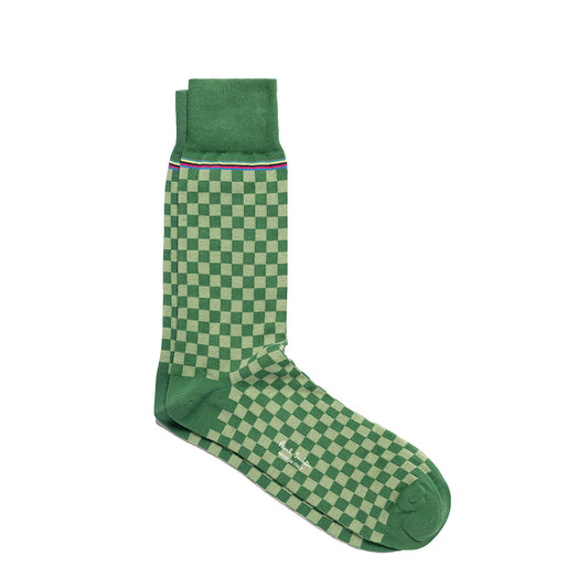 Paul Smith Sock Hudson Check Bottle Green - The Sporting Lodge