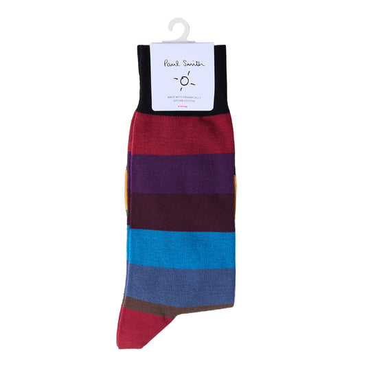 Paul Smith Sock Jonathan Stripe Black - The Sporting Lodge