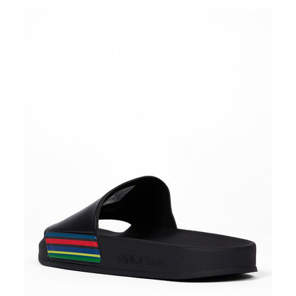 Paul Smith Sports Stripe Zed Slides Black