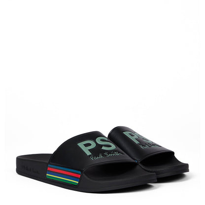 Paul Smith Sports Stripe Zed Slides Black
