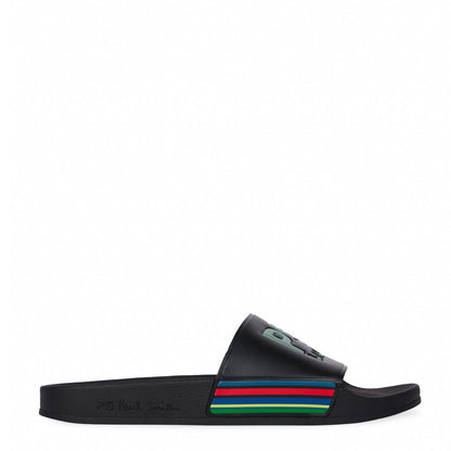 Paul Smith Sports Stripe Zed Slides Black