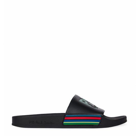 Paul Smith Sports Stripe Zed Slides Black