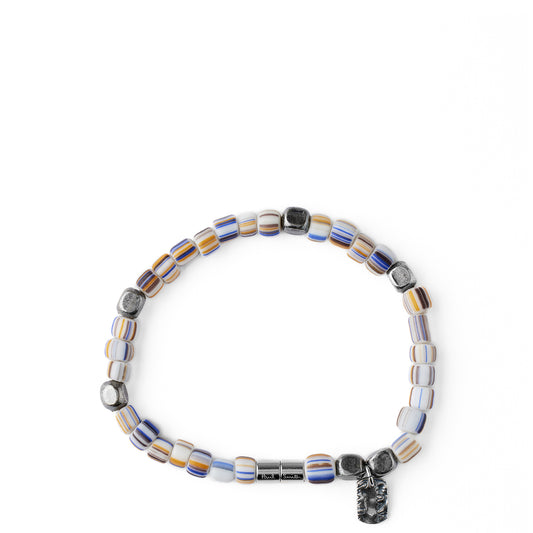 Paul Smith Striped Bead Bracelet White