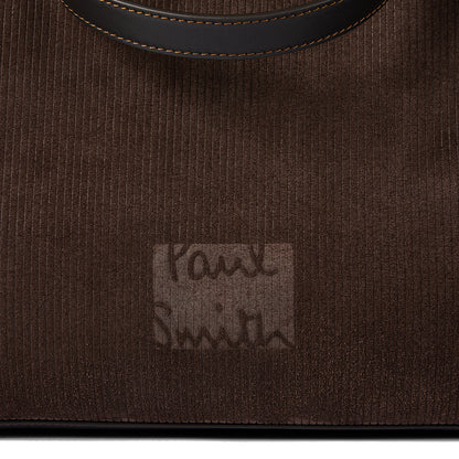 Paul Smith Suede Duffle Holdall Brown