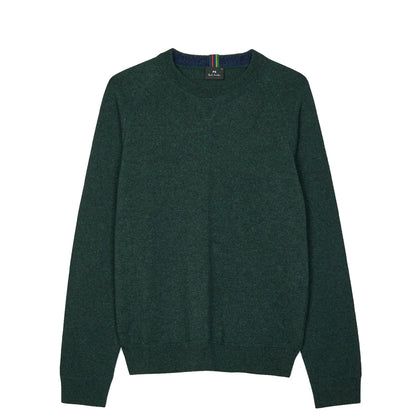 Paul Smith Sweater Crew Neck Very Dark Green - The Sporting Lodge